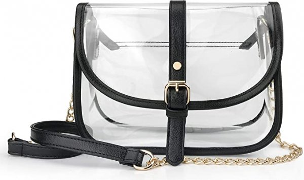 Clear Saddle Cross Body Bag